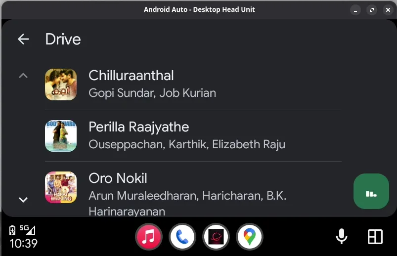 Gravity Music Android Auto playlists